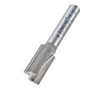 Trend Professionnel Fraise Droite Deux Flûtes, Queue 1/4 Pouce, Diamètre de Coupe 10mm, Longueur de Coupe 19mm, Carbure de Tungstène, 3/6X1/4TC
