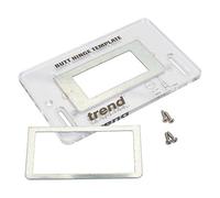 Trend Gabarit de Charnière à Encastrer pour Défonçage sur Site, Acrylique Transparent, TEMP/BH/A