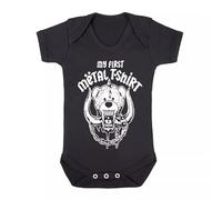 Trend Gear Grenouillère unisexe pour bébé/rock/métal/crâne/tatouage/drôle/tout-petit/nouveau-né/cadeau/body, T-shirt My First Metal, 6-12 Months
