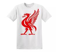 Trend Gear Liverpool Liver Bird T-shirt avec logo Liverpudlian, blanc, M