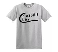 Trend Gear T-shirt Cassius Clay Tribute Mohamed Ali Boxing Sonny Liston Top Tee, gris, XL