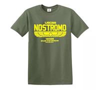 Trend Gear USCSS Nostromo Alien T-shirt 180286 pour homme Film Weyland-Yutani, vert militaire, M