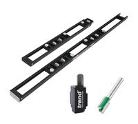 Trend Kit de Gabarit pour Charnières en Deux Parties avec Ciseau de Coin & Fraise CraftPro pour la Découpe de Recess de Charnières, H/JIG/CK