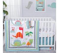 Trend Lab Dinosaur Roar 3 pièces Parure de lit de berceau, Multi