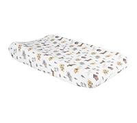 Trend Lab Dog Park Deluxe Housse de matelas à langer en flanelle Blanc