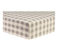 Trend Lab Gris et crème Buffalo Check Deluxe Flanelle Drap de berceau