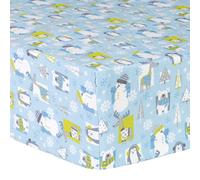 Trend Lab Snow Pals Deluxe Flanelle Drap de berceau