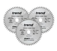 Trend - Lame de scie à onglets CraftPro 165 x 20 mm x 48D (Paquet de 3)