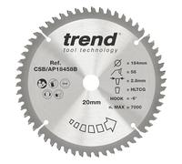 Trend lame de scie circulaire aluminium/plastique, 184 mm, 58 dents | Coupe l'aluminium et le plastique avec une finition extra-fine, trait de scie 2,8 mm et crochet -6°, CSB/AP18458
