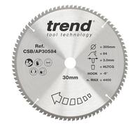 Trend lame de scie circulaire aluminium/plastique, 305 mm, alésage 30 mm