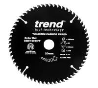 TREND Lame de Scie Circulaire en PTFE pour Bois, 160 mm de Diamètre, 20 mm d'Alésage, 60 Dents, TCT, 2,2 mm de Trait de Scie, CSB/16060/P