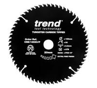 TREND Lame de Scie Circulaire en PTFE pour Bois, 165 mm de Diamètre, 20 mm d'Alésage, 60 Dents, TCT, 2,2 mm de Trait de Scie, CSB/16560/P