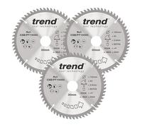 Trend Lames scie circulaire stratifiés HPL, Ø190 mm, alésage 30 mm, 60 dents, finition ultra-fine, 3 pièces, CSB/PT190/3PK