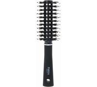 Trend Line Brush (Black)-Round Hair Brush with Mixed Bristles for Volume and Density When Drying