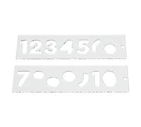 Trend Number Template Set for Sign Making with a Router, Clear Plastic Routing Templates with Trend Vogue Typeface, TEMP/NUC/57