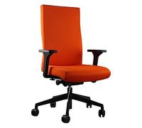 TREND OFFICE to-Strike Comfort pro sk 9248 Chaise de bureau ergonomique avec accoudoirs 4D, dossier réglable en hauteur, par Dauphin (orange/orange)