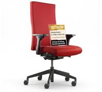 TREND OFFICE Trendoffice to-Strike Comfort pro sk 9248 Color, Stiftung Warentest Vainqueur du test de Stiftung Warentest Chaise de bureau ergonomique design moderne, home-office par Dauphin (rouge)