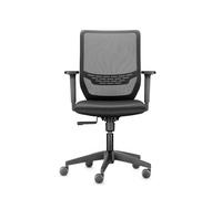 TREND OFFICE Trendoffice to-sync one Chaise de bureau ergonomique, sans accoudoirs, design moderne, Home Office, certifiée écologique, par Dauphin (noir/to-Sync one)