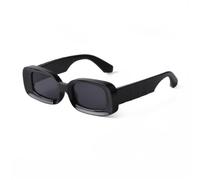 Trend Personality Sunglasses Women Fashion Ocean Beach Tide Female Sunglasses Square Glasse UV400(C1black All Grey)