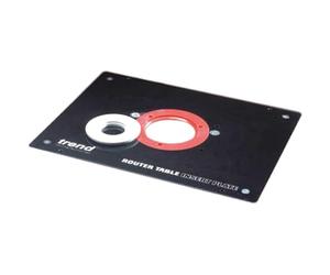 Trend Plaque d'insertion rigide pour table de fraisage, 306 x 229 x 9,5 mm | Facilite l'installation de la défonceuse en table de fraisage grâce à sa plaque en phénolique thermodurcissable, RTI/PLATE