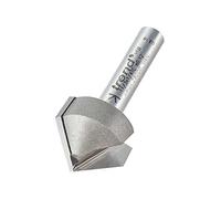 Trend Professionnel Fraise à Chanfrein en V, Queue de 1/4 Pouce, Diamètre de Coupe 19,4mm, Longueur de Coupe 9,2mm, Plaquettes en Carbure de Tungstène, 11/3X1/4TC