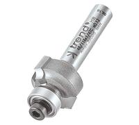 Trend Professionnel Fraise à Défoncer à Roulement Guidé Ovolo, Rayon 2mm, Queue 1/4 Pouce, Diamètre de Coupe 16,7mm, Longueur de Coupe 7,7mm, Deux Roulements, TCT, 46/116X1/4TC