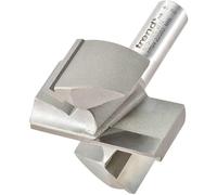 Trend Professionnel Fraise Droite à Deux Flûtes, Queue de 1/2 Pouce, Diamètre de Coupe 50,8mm & Longueur de Coupe 25mm, Plaqué Carbure de Tungstène, 4/15X1/2TC