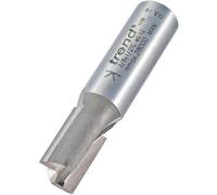 Trend Professionnel Fraise Droite Deux Flûtes, Queue 1/2 Pouce, Diamètre de Coupe 12mm, Pointe en Carbure de Tungstène, 3/8X1/2TC