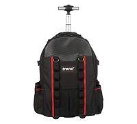 Trend Sac à dos à roulettes, durable et résistant aux intempéries, multi-rangement, transport d'outils pratique, TB/WBP