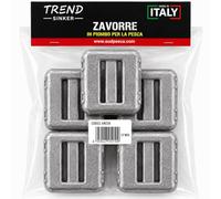 Trend Sinker Plomb sub plastifié de 1 kg - lest sous-marin pour plongée, apnée et pêche en apnée, poids Sub ergonomique - Kit plomb sub de 1 à 6 kg fabriqué en Italie