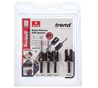 Trend Snap/PC/une prise Snappy fraise conique 3lèvres/emporte-pièces Lot de 4