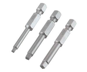 Trend Snappy Lot de 3 embouts de vissage carré Robertson, longueur 50 mm, compatible avec mandrin rapide, tailles n°1, n°2, n°3, SNAP/SQ/123