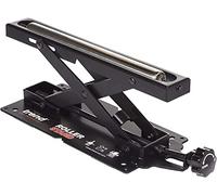 Trend Support de rouleau de scie à onglets de table réglable, le rouleau à roulement à billes permet de tirer facilement le travail sur le lit de la machine, R/STAND/A, Noir