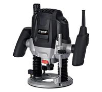 Trend T7EK T7EK Routeur d'atelier à vitesse variable de 1,27 cm et boîte de rangement, parfait pour raccords de cuisine, joints de plan de travail et profilage du bois, 2100 W, 240 V, noir