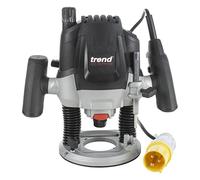 Trend T7ELK T7ELK Routeur d'atelier à vitesse variable de 1,27 cm, parfait pour raccord de cuisine, joints de plan de travail et profilage du bois, 1750 W, 110 V, noir