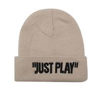 trendbris Hommes Automne/Hiver Couleur unie Tricoté Chaud Grand Bandeau Brodé Pull Chapeau Old Trapper Hat, kaki, Taille unique