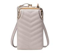 trendbris Version coréenne d'un petit sac à bandoulière mode sac messager nouveau type femme écran tactile sac de téléphone portable toile sac à bandoulière, gris, Taille unique