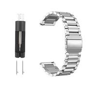 Trendecor Bracelet en acier inoxydable, 20 mm pour montres de rechange à libération rapide pour hommes et femmes, bracelet de montre en acier inoxydable, montre connectée