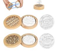 Trendecor Lot de 4 pierres parfumées pour huiles essentielles, diffuseur d'huiles essentielles avec 2 boîtes à encens en bois, diffuseur d'huiles essentielles pour aromathérapie dans la voiture et la