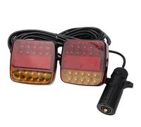 Trendfetchus Wireless Tail Lights, wireless trailer lights magnetic, LED Magnetic Towing Tail Light Wireless LED Trailer Light Kit for Trucks, Boat, RV, Vehicle (American standard, with wire)