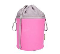 trendfinding Sac à pinces à linge en toile avec 2 mousquetons pour 200 pinces à linge, extra large et stable, rose et gris, 12464-PI_GR