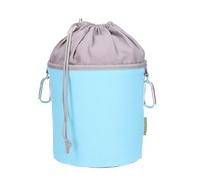 trendfinding Sac à pinces à linge en toile avec 2 mousquetons pour 200 pinces à linge, extra large et stable, bleu clair gris