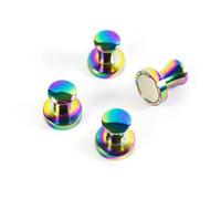 Trendform Superstrong Lot de 4 aimants Mini-Max Rainbow en néodyme extra puissants