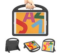TrendGate Étui pour Enfant pour iPad 10,2" 2021/2020/2019 iPad 9/8/7ème génération Étui - Léger et résistant aux Chocs pour Enfant 10,2" avec poignée, iPad 10,2 pour iPad 9/8/7 Gen - Noir