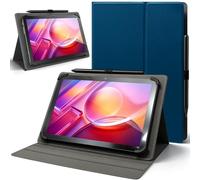 TrendGate Étui universel 10,1" pour tablette Android de 9 à 11", léger, pliable, avec passant pour stylo - Bleu marine