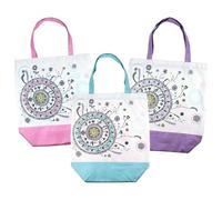 TRENDHAUS 1 x Shopper Tasche Lifestyle Now is YOUR TIME env. 41x38cm, 1 aus 3 Variantes
