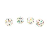 TRENDHAUS 602343 Flummi Lot de 4 balles rebondissantes 45 mm
