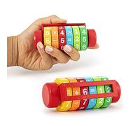 TRENDHAUS- ABC Spass Zahlenmeister 951311 Rouleau de calcul en Bois, Jouet éducatif pour Apprendre Les mathématiques pour Les Enfants, Cadeau de rentrée Scolaire et Cornet d'école, Marron