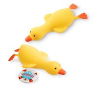 TRENDHAUS 958488 - Canard Anti-Stress « Aide immédiate », 2 pièces d'environ 16 x 7,5 x 4,3 cm chacune, Squishy en Forme de Canard, balles Anti-Stress pour Enfants et Adultes