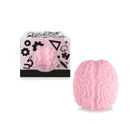 TRENDHAUS 967480 - Squeeze Super Brain, env. 6,7 x 7,5 x 5 cm, Squishy en Forme de Cerveau, Balle Anti-Stress pour Enfants et Adultes